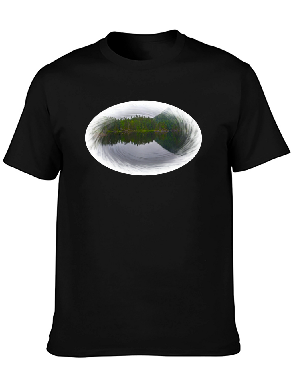Nature Reflection Black Tee
