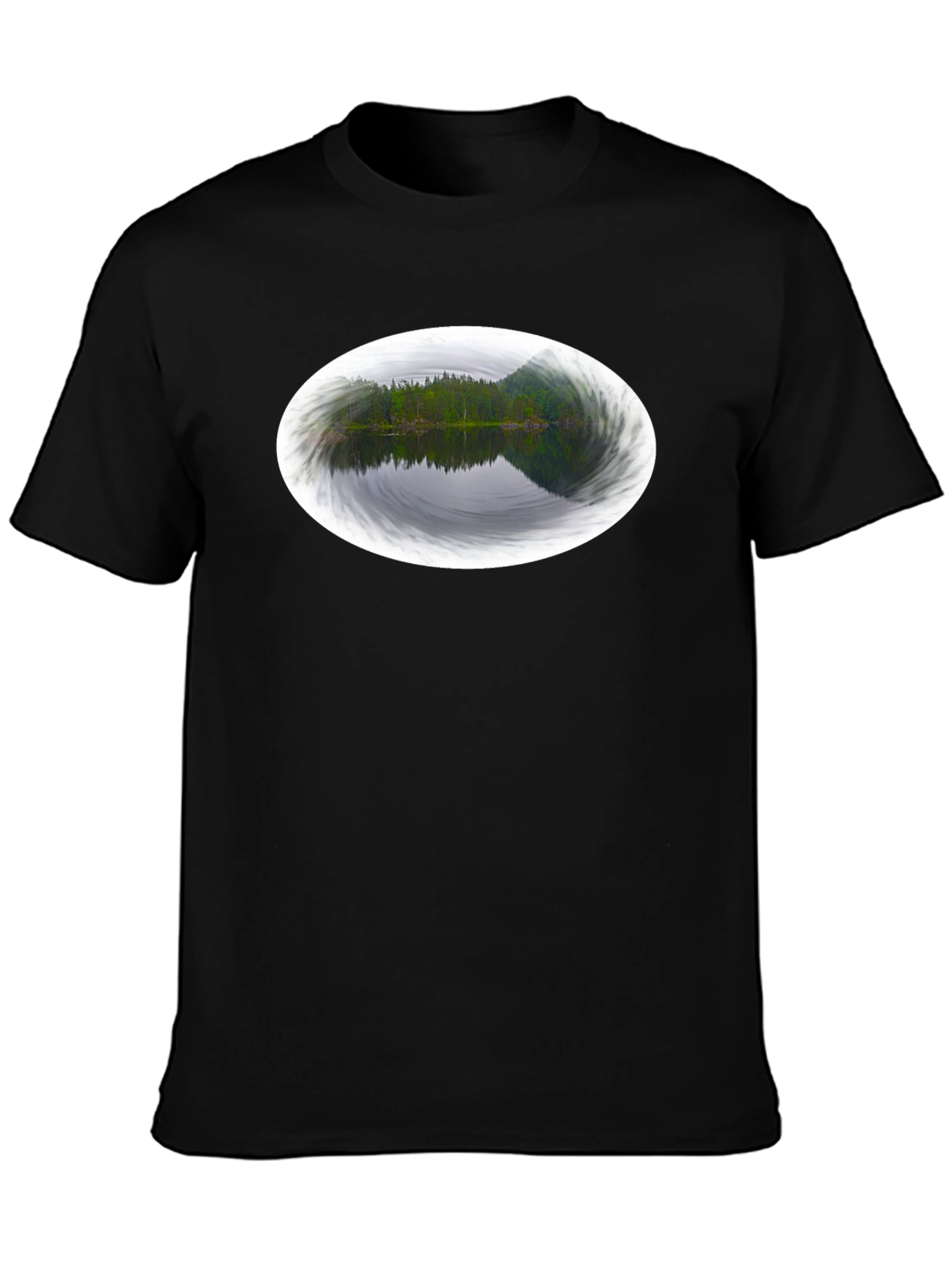 Nature Reflection Black Tee