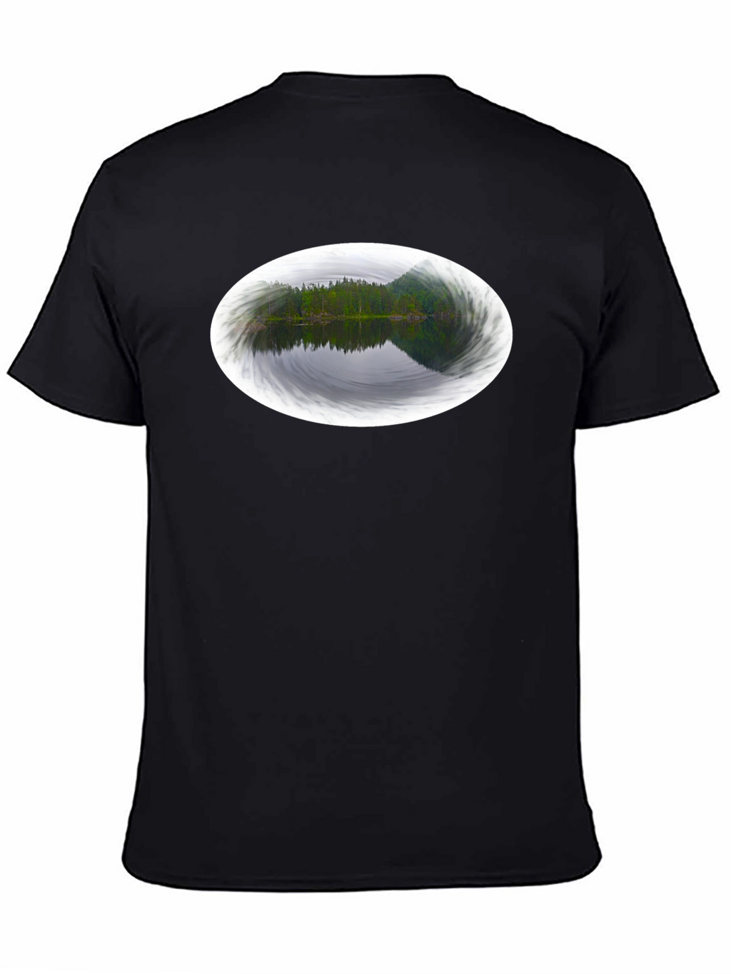 Nature Reflection Black Tee