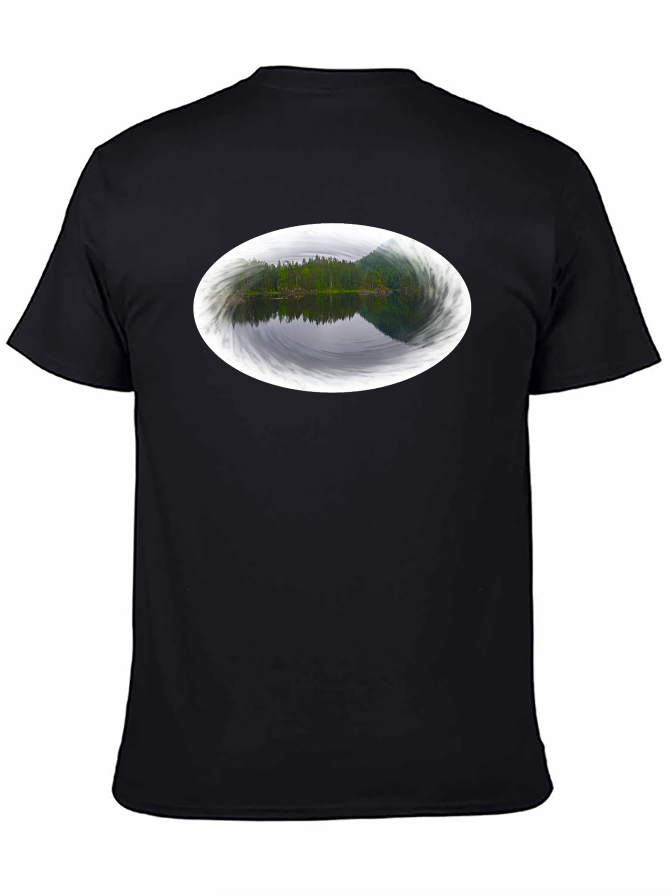 Nature Reflection Black Tee