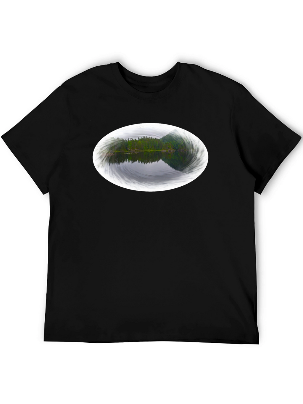 Nature Reflection Black Tee
