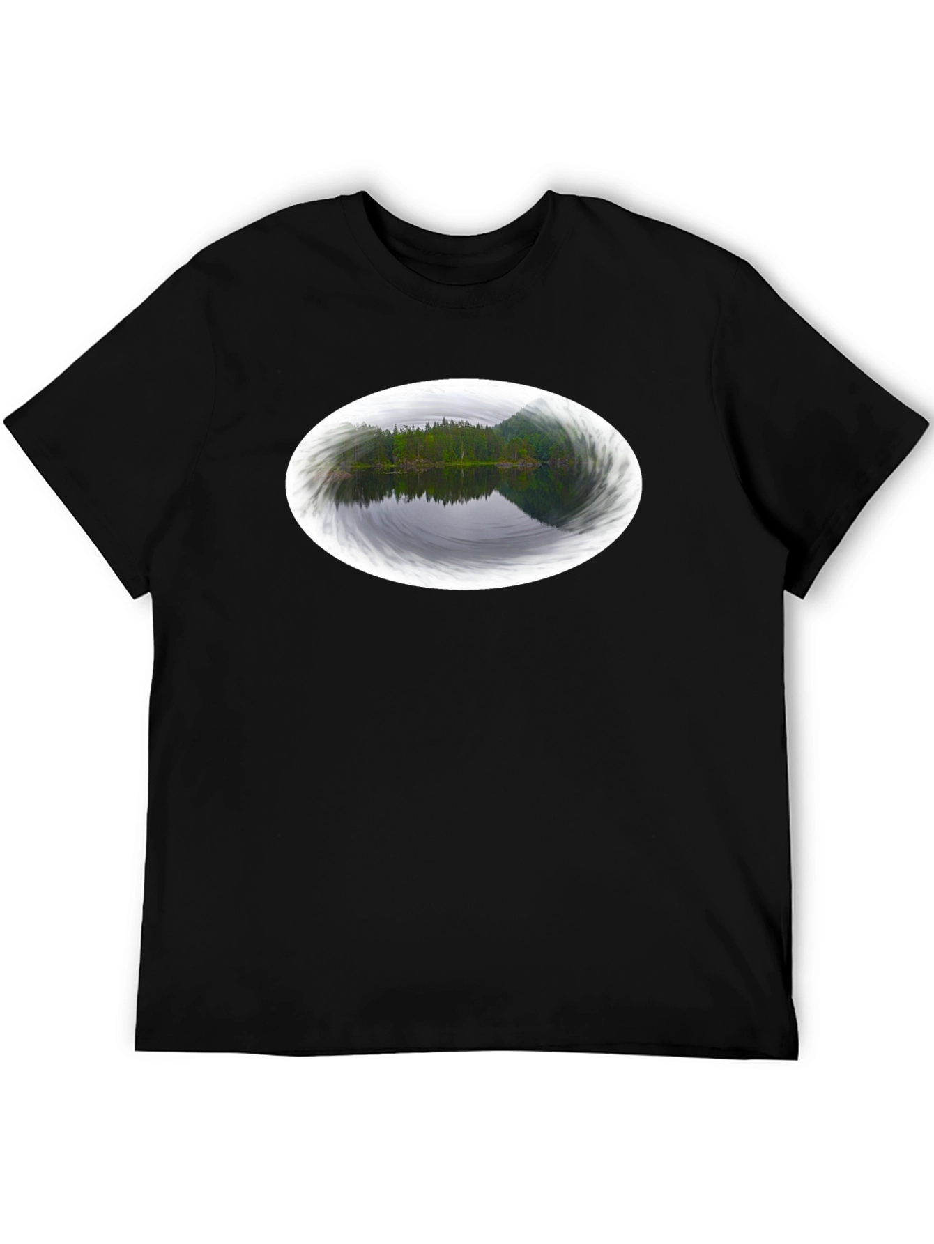 Nature Reflection Black Tee