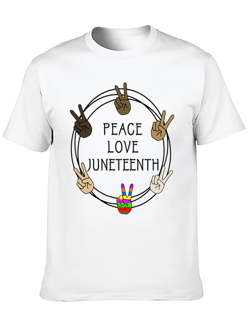 Peace Love Juneteenth T-Shirt