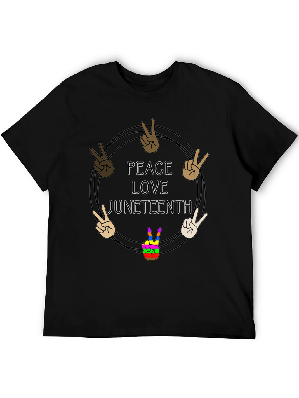 Peace Love Juneteenth T-Shirt