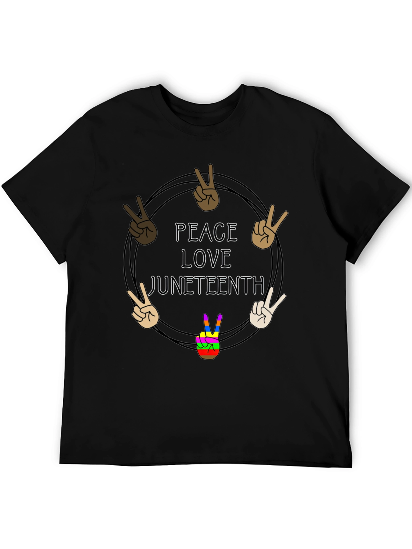 Peace Love Juneteenth T-Shirt