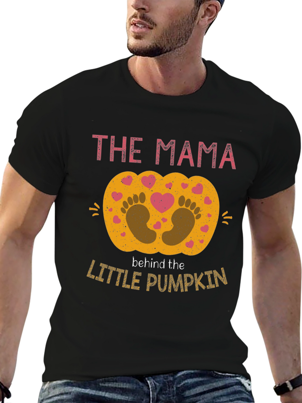 Mama Behind The Little Pumpkin Pregnancy Shirt