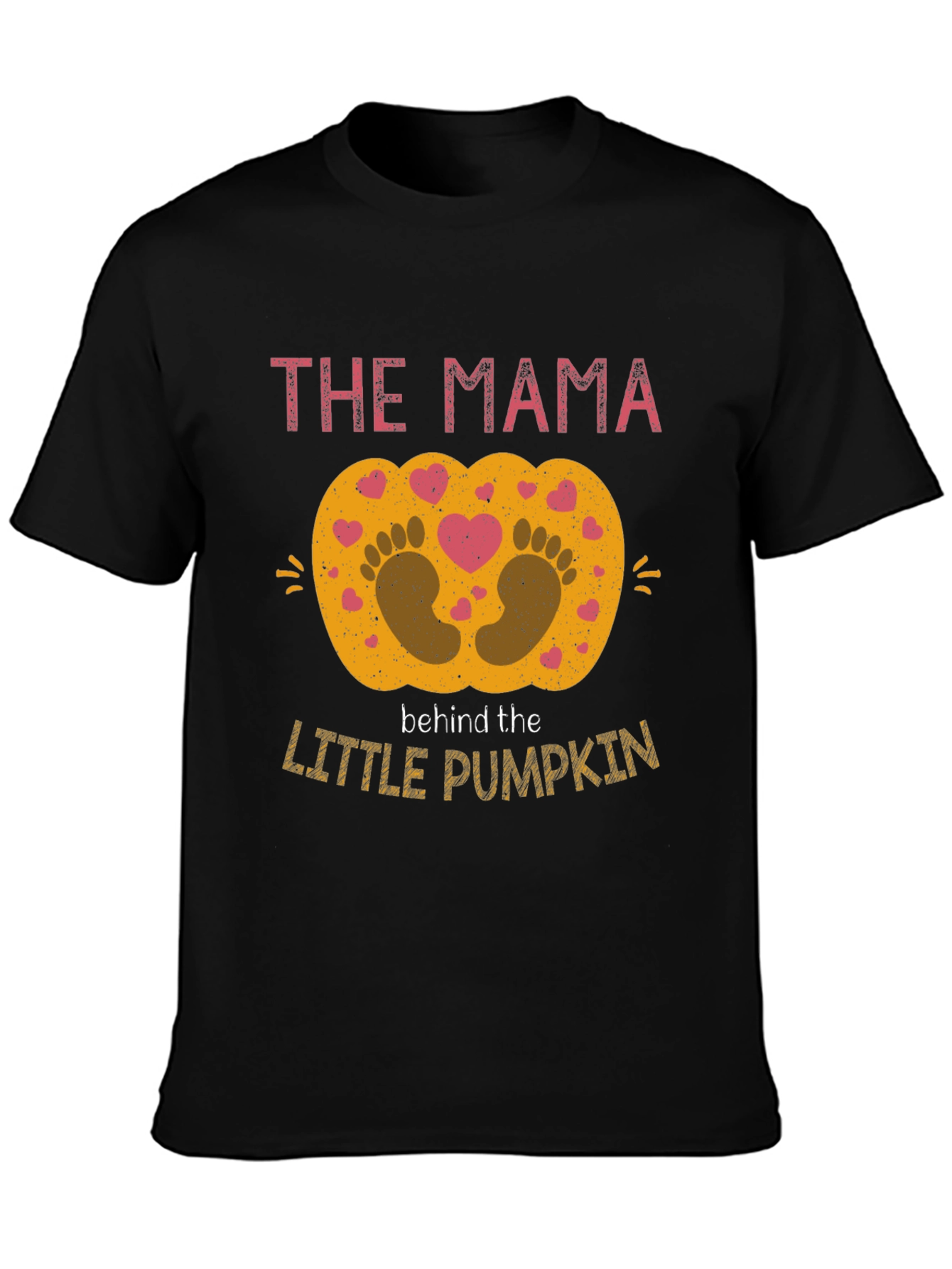 Mama Behind The Little Pumpkin Pregnancy Shirt