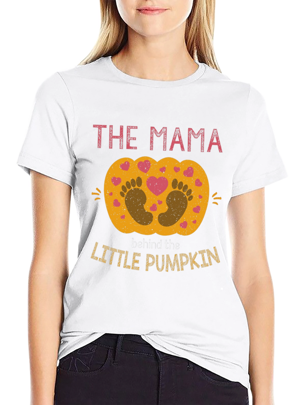 Mama Behind The Little Pumpkin Pregnancy Shirt