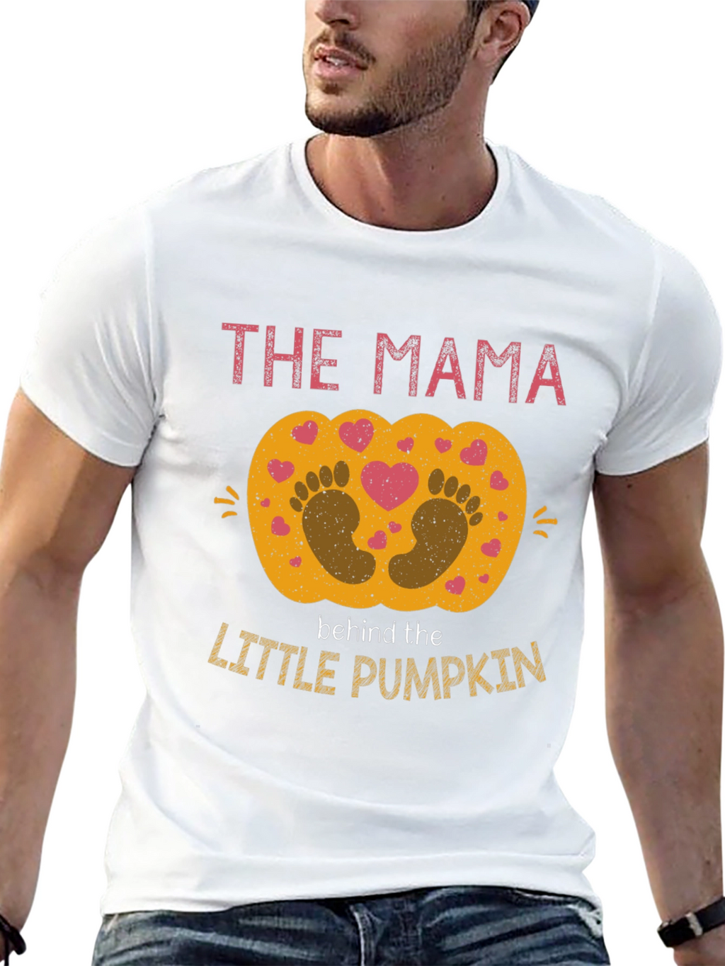 Mama Behind The Little Pumpkin Pregnancy Shirt