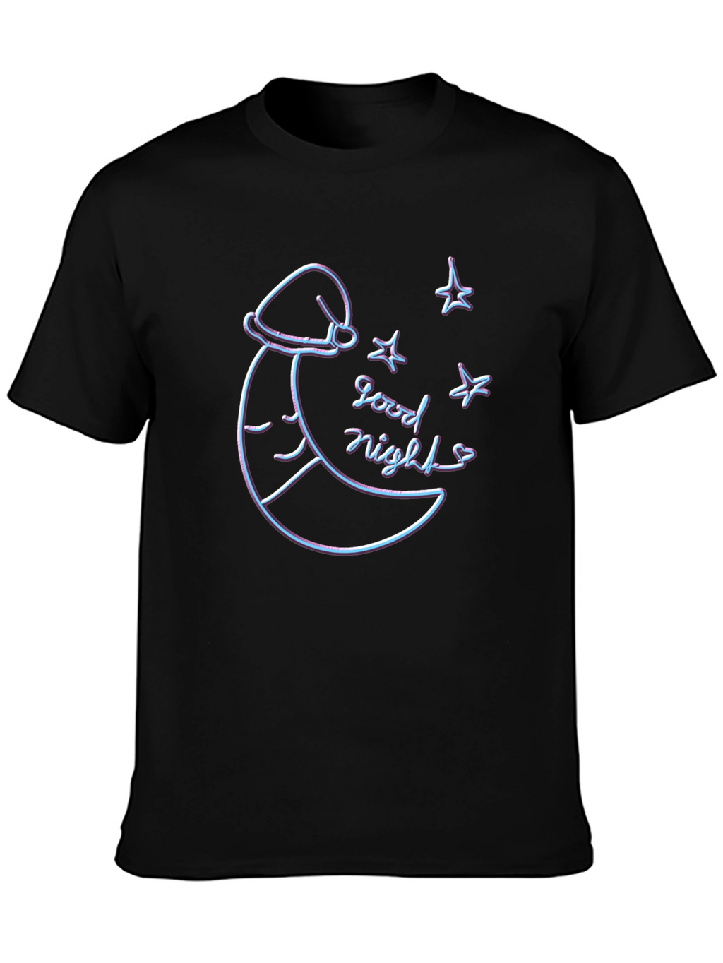 Good Night Moon Graphic Tee - Black T-Shirt