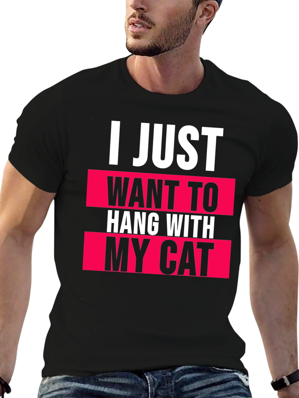 I Just Want to Hang With My Cat T-Shirt