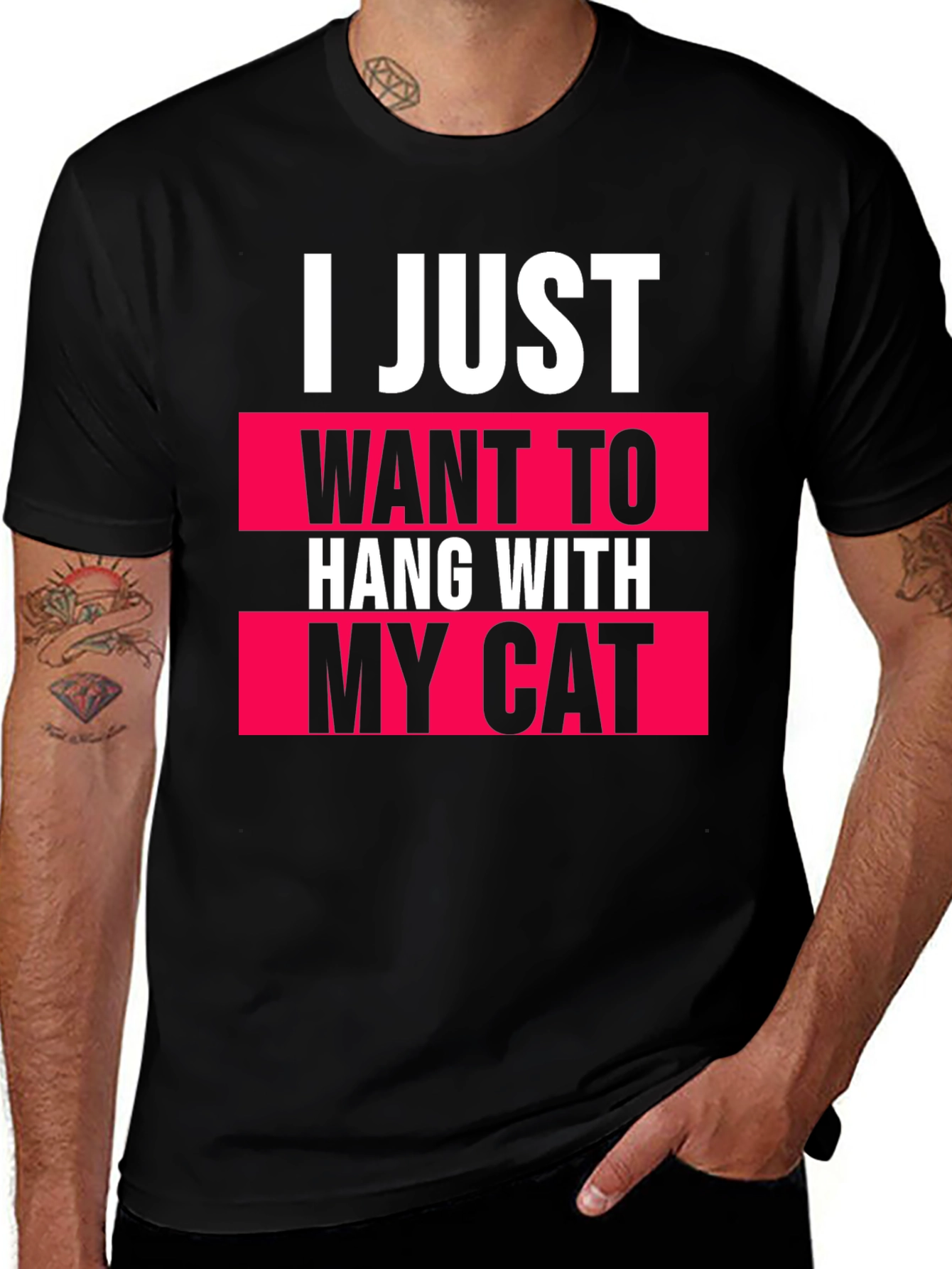 I Just Want to Hang With My Cat T-Shirt