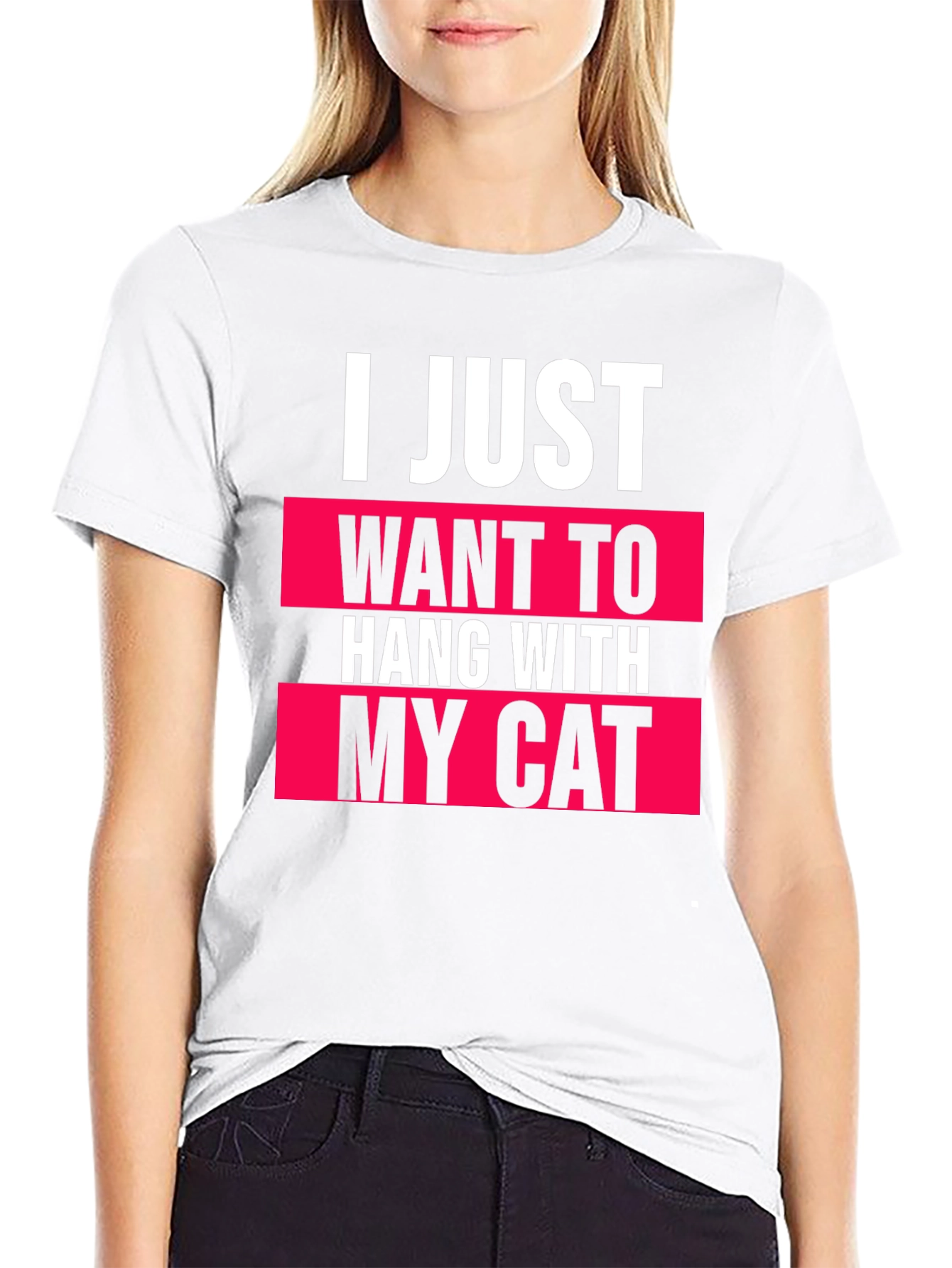I Just Want to Hang With My Cat T-Shirt