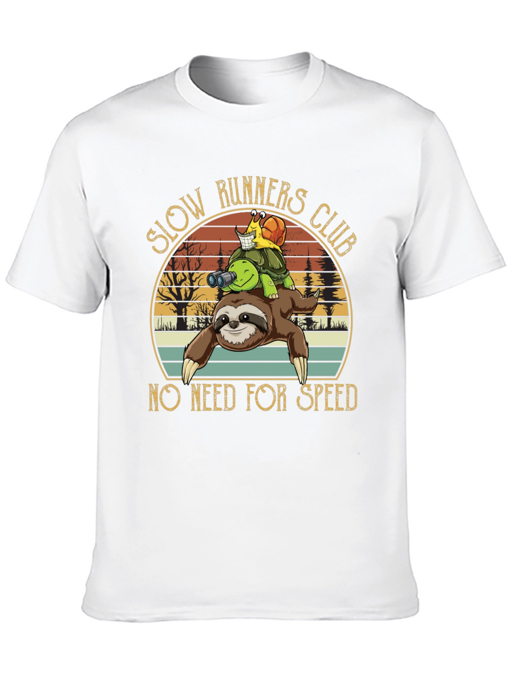 Slow Runners Club Novelty Graphic T-Shirt