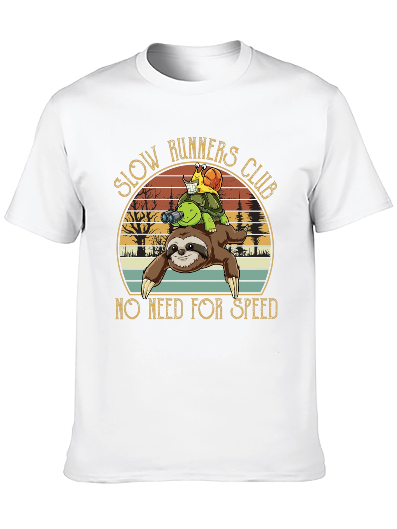 Slow Runners Club Novelty Graphic T-Shirt