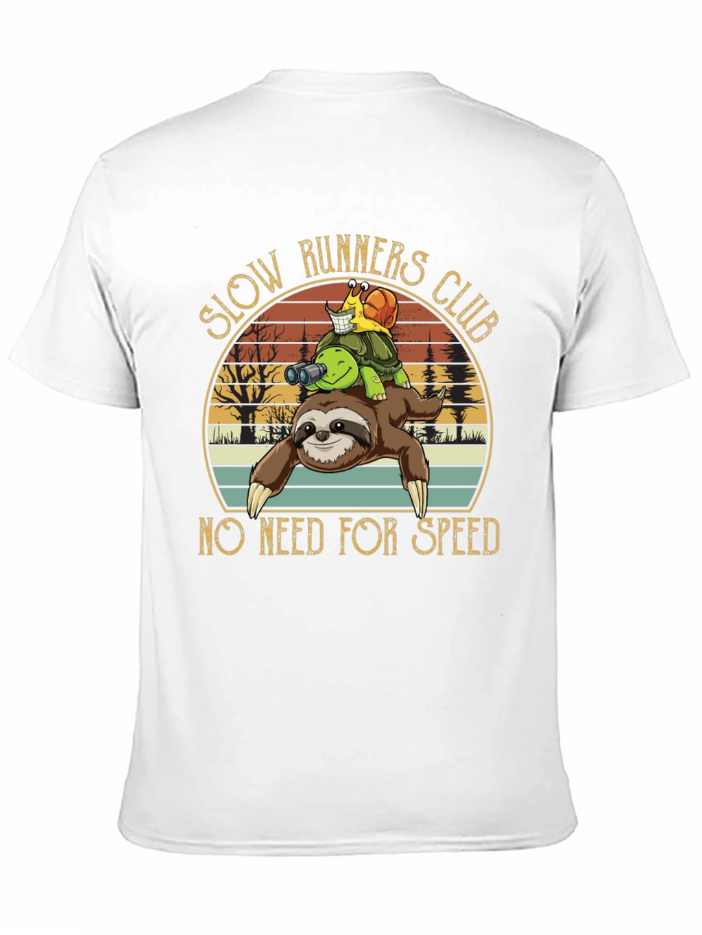 Slow Runners Club Novelty Graphic T-Shirt