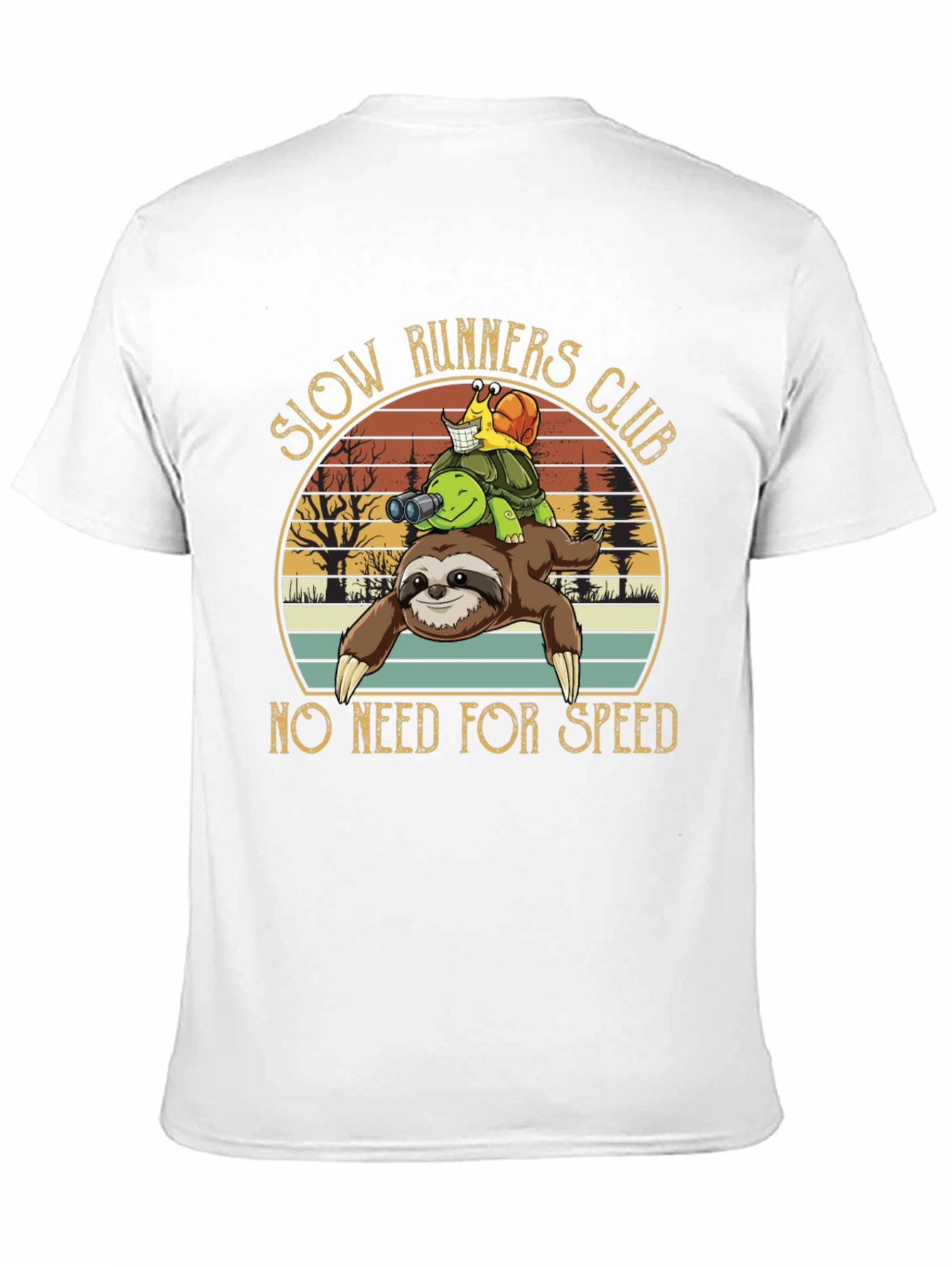 Slow Runners Club Novelty Graphic T-Shirt