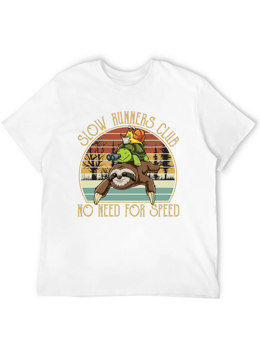 Slow Runners Club Novelty Graphic T-Shirt