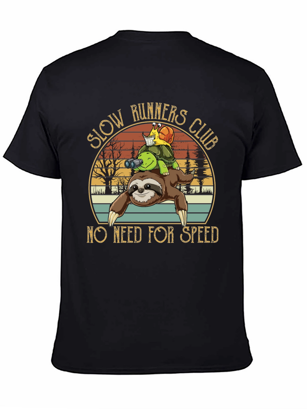 Slow Runners Club Novelty Graphic T-Shirt