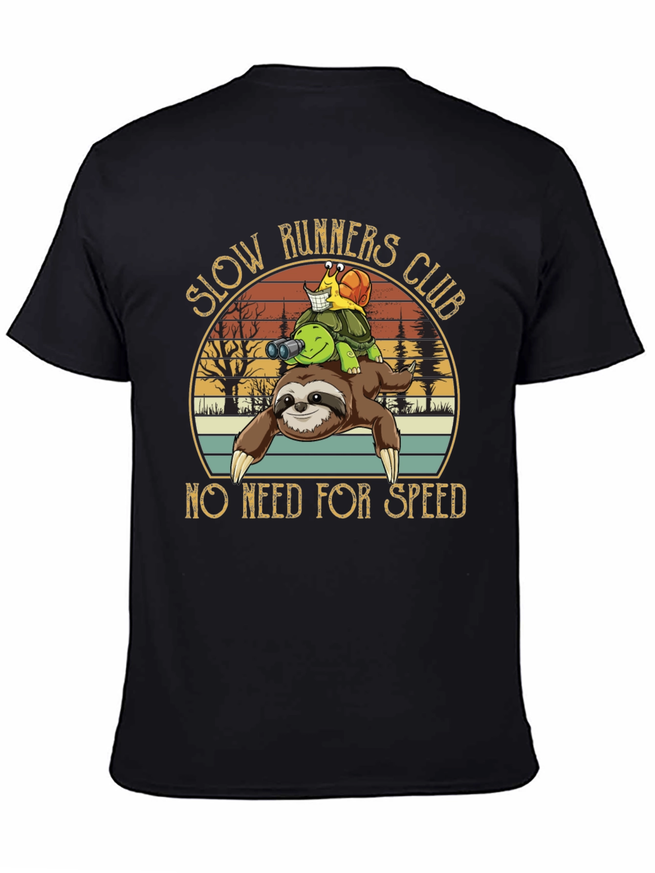 Slow Runners Club Novelty Graphic T-Shirt