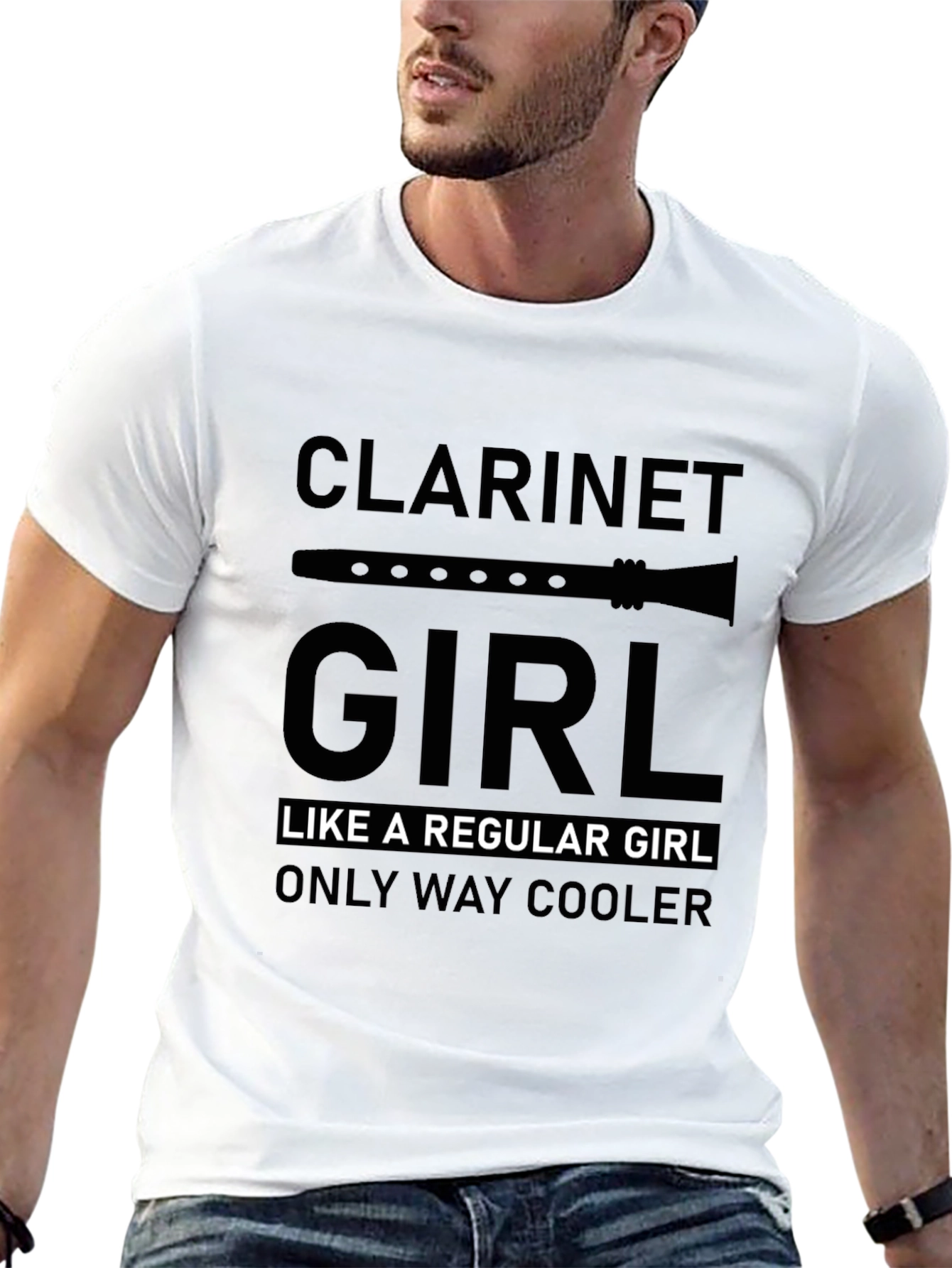 Clarinet Girl T-Shirt - Musician Tee Cool Gift