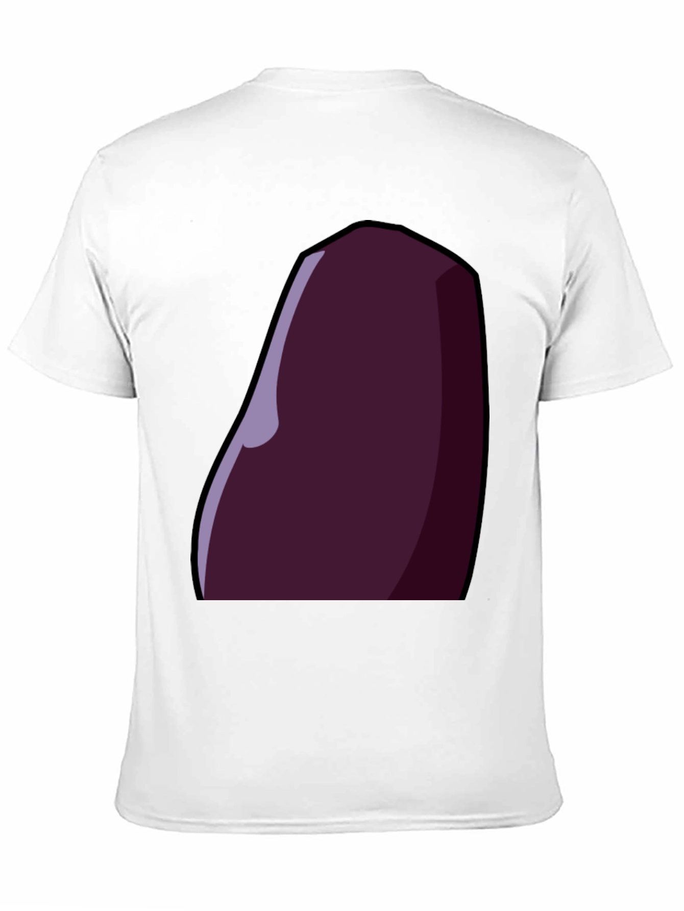 Stylized Eggplant Graphic Tee - Dark Humor Apparel