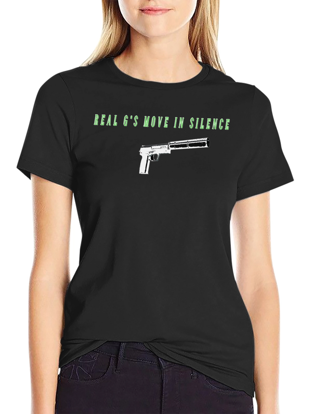 Real Gs Move in Silence Graphic T-Shirt