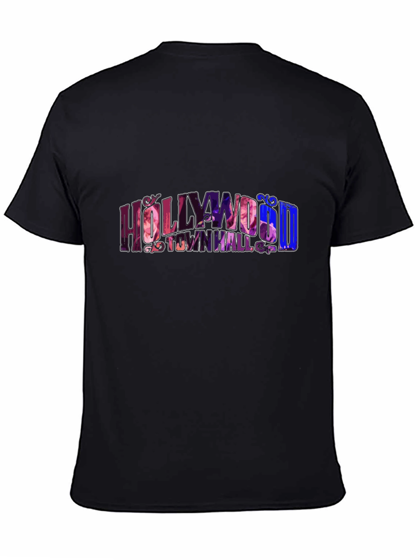 Hollywood Town Hall Black Graphic Tee