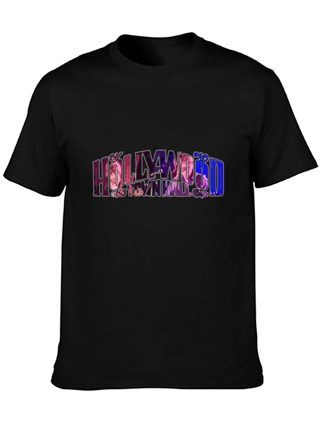 Hollywood Town Hall Black Graphic Tee
