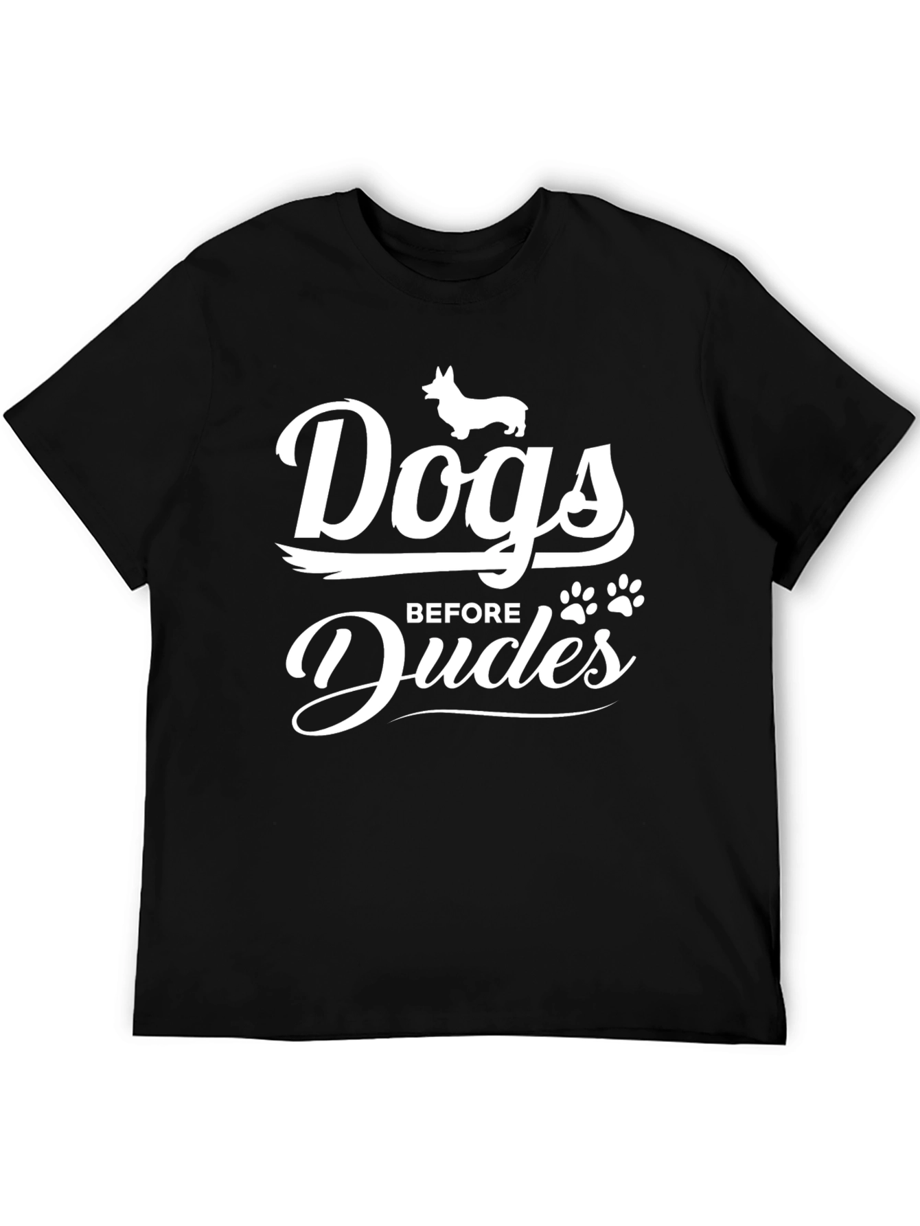 Dogs Before Dudes Graphic Tee - Unisex Cotton T-Shirt