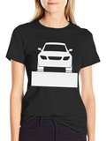 Car Graphic Tee - Black Cotton Blend