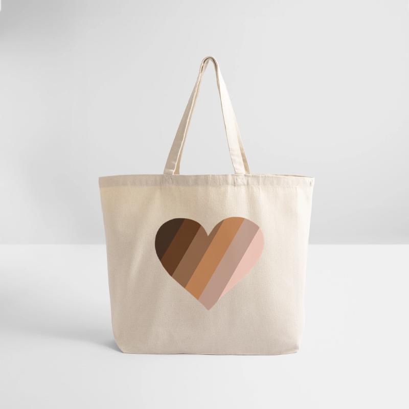 BLM Black Lives Matter Heart rainbow in shades of