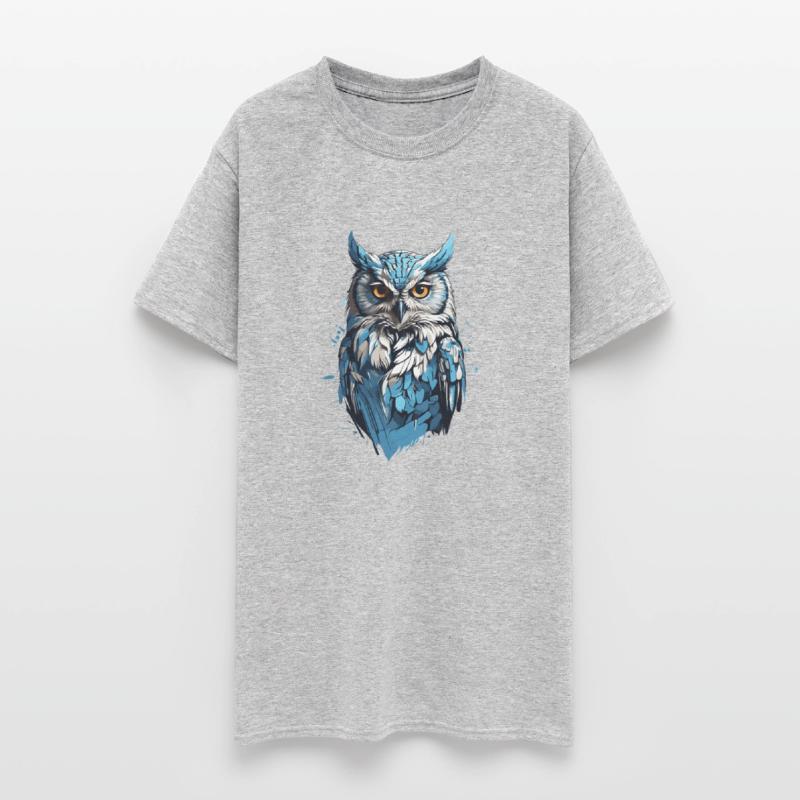 Blue Light Owl T shirt design
