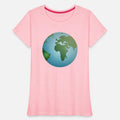 blue planet earth with green continents