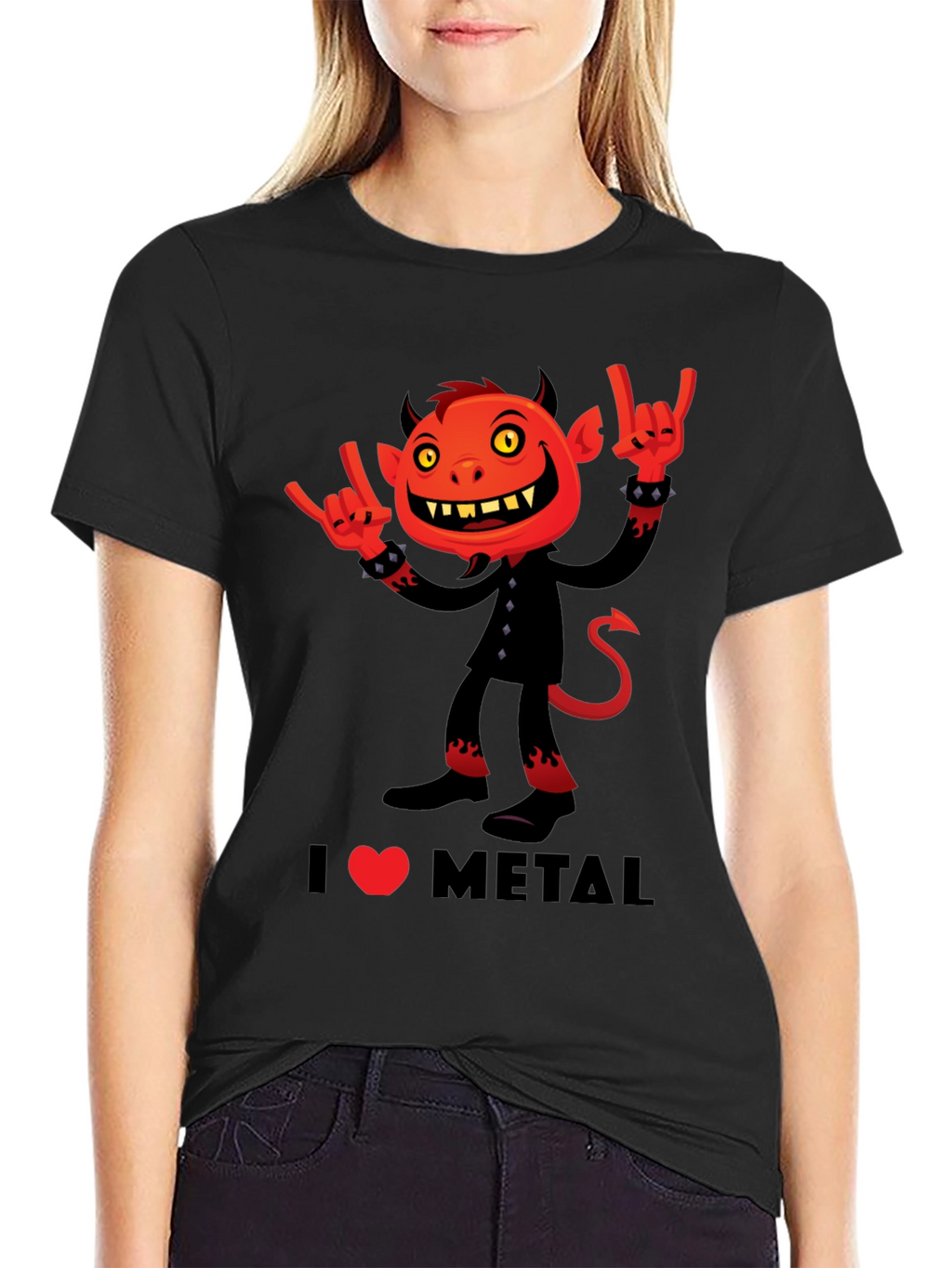 I Heart Metal Devil Graphic Tee