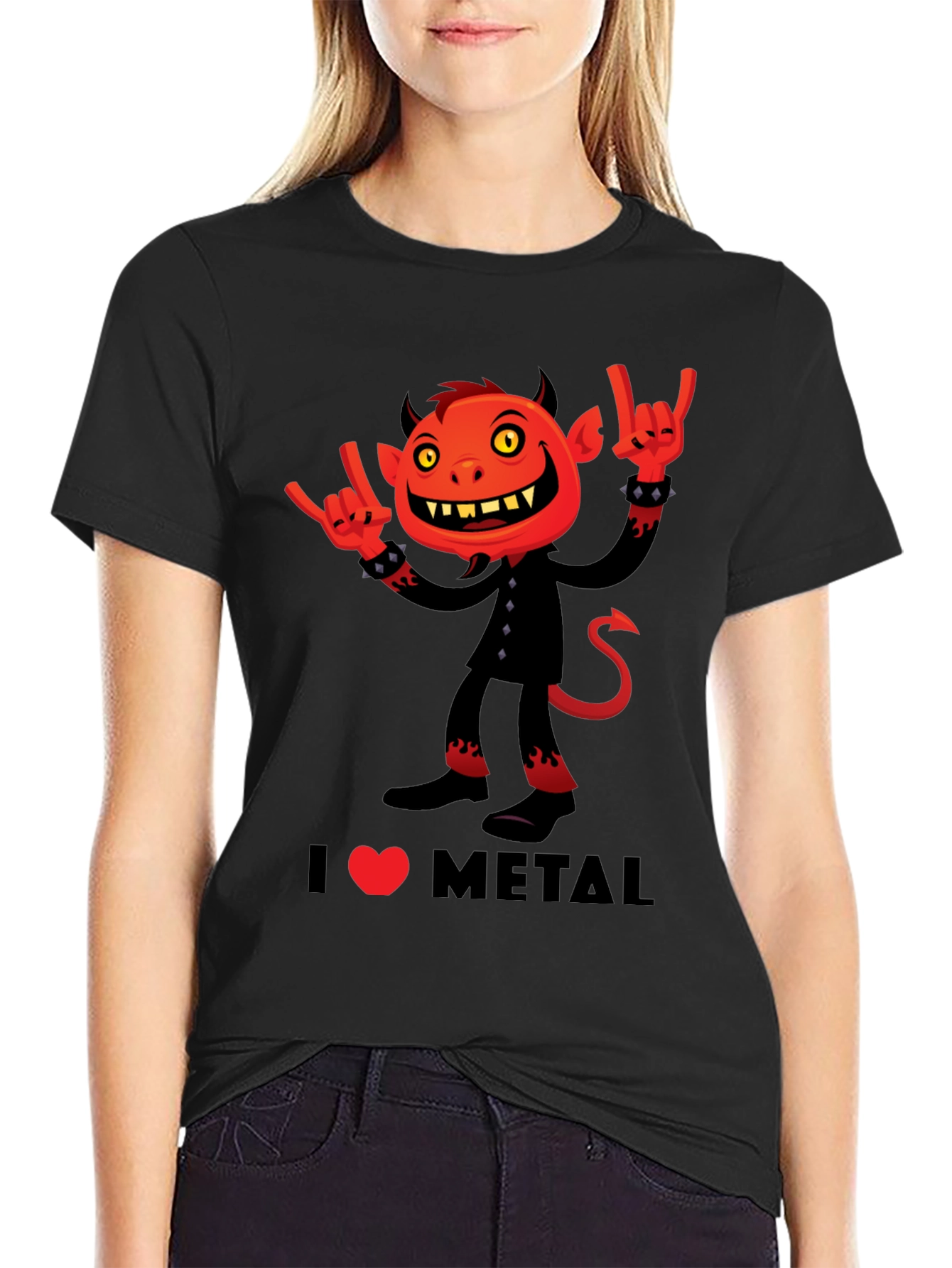 I Heart Metal Devil Graphic Tee