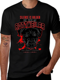 Silence is Golden Rottweiler Graphic Tee