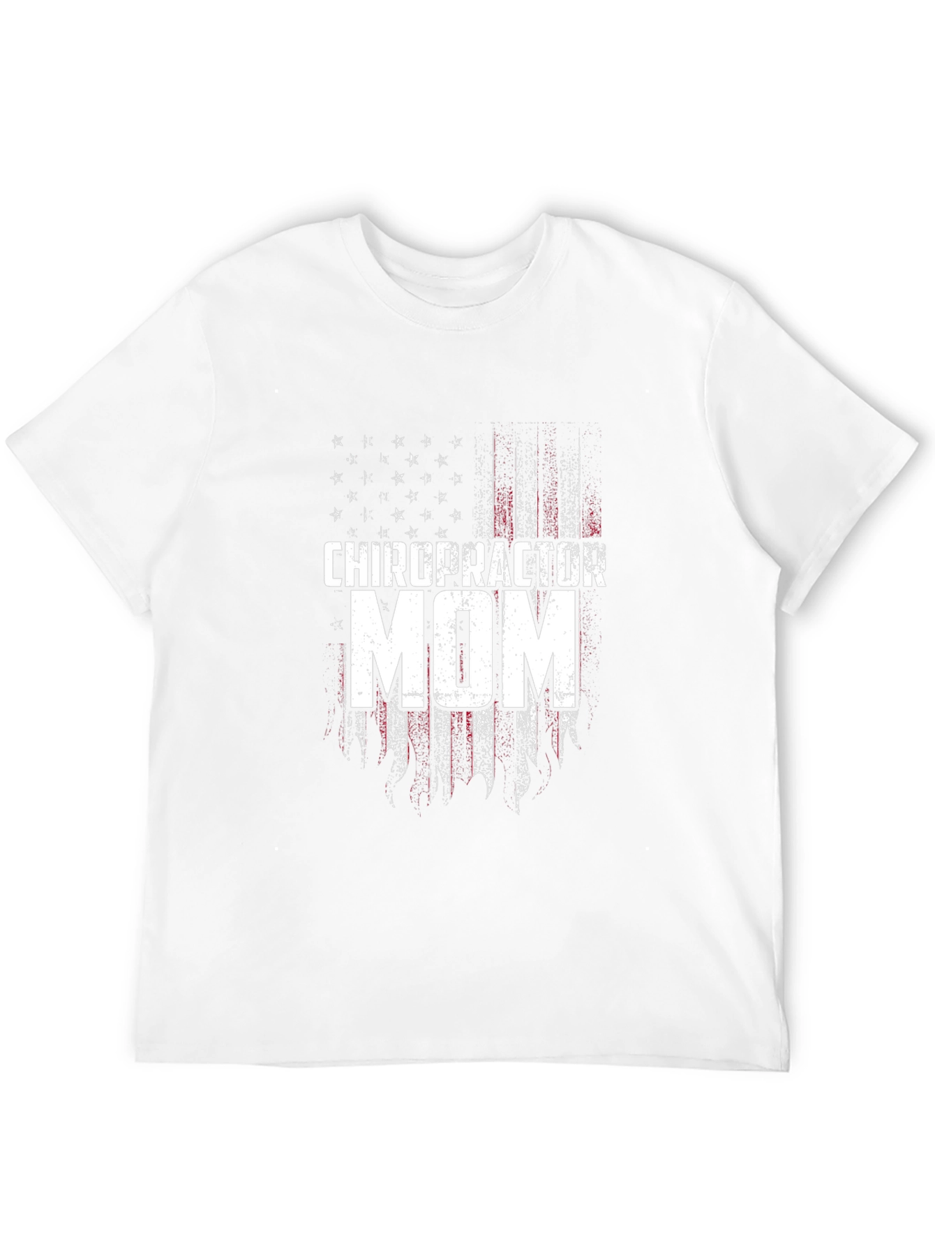 Chiropractor Mom T-Shirt - Patriotic Flag Design