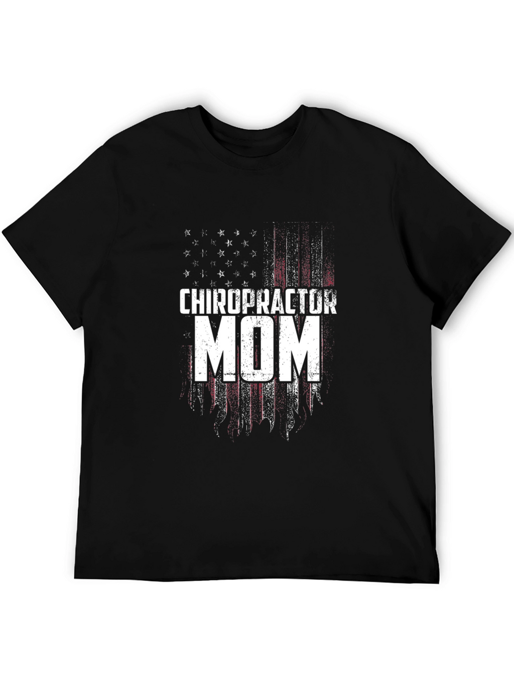 Chiropractor Mom T-Shirt - Patriotic Flag Design