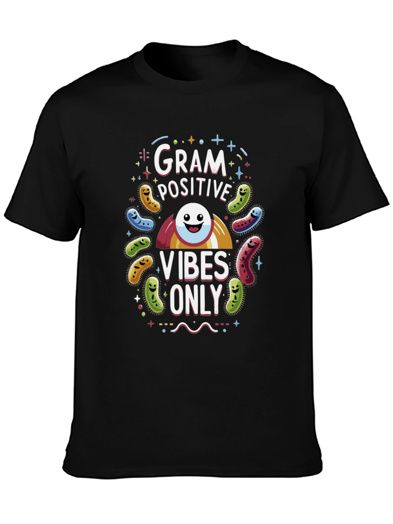 Gram Positive Vibes Only Black T-Shirt