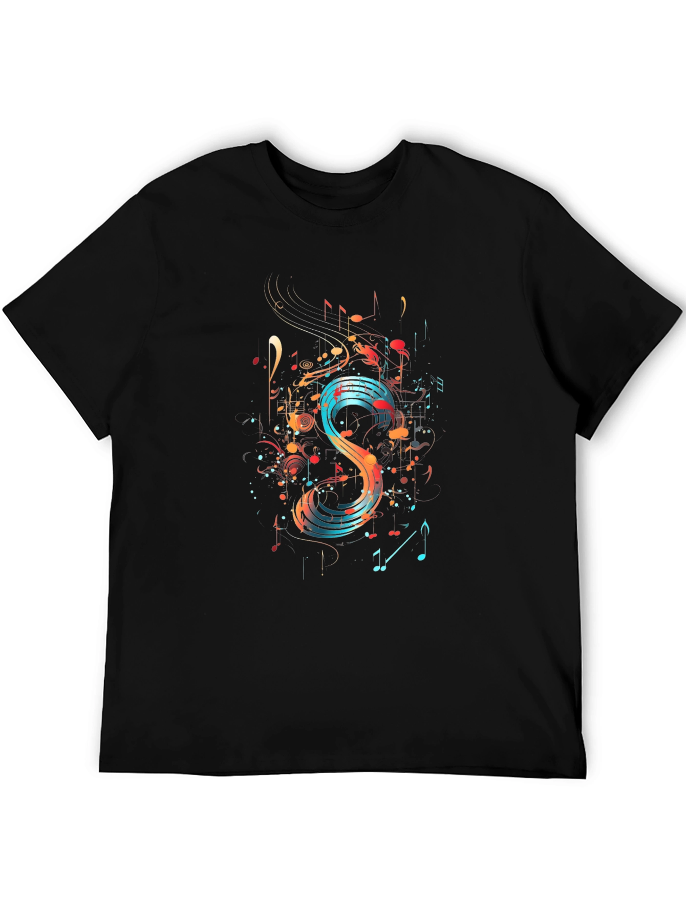 Abstract Music Note Graphic Tee