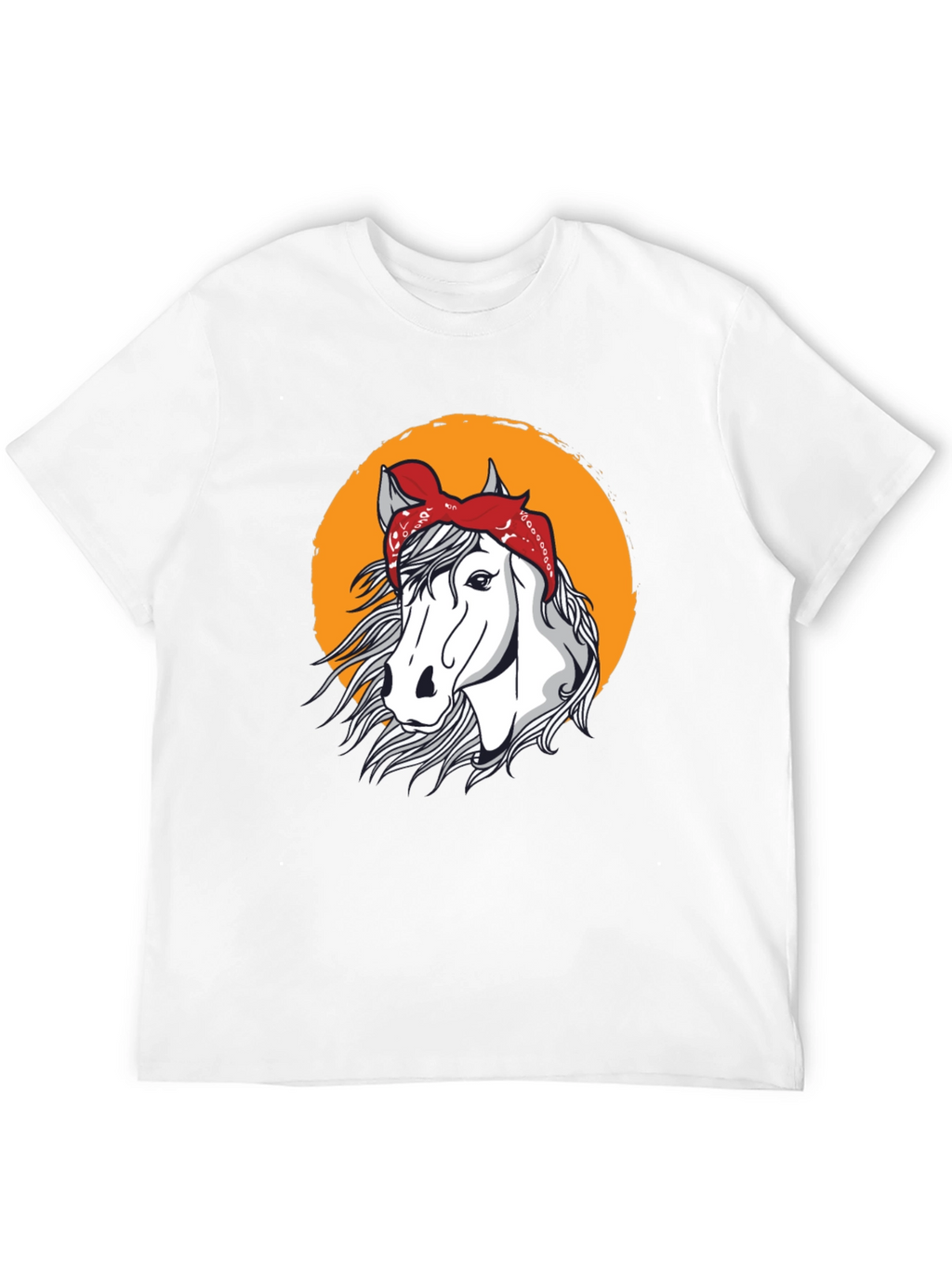 Horse Bandana T-Shirt - Black