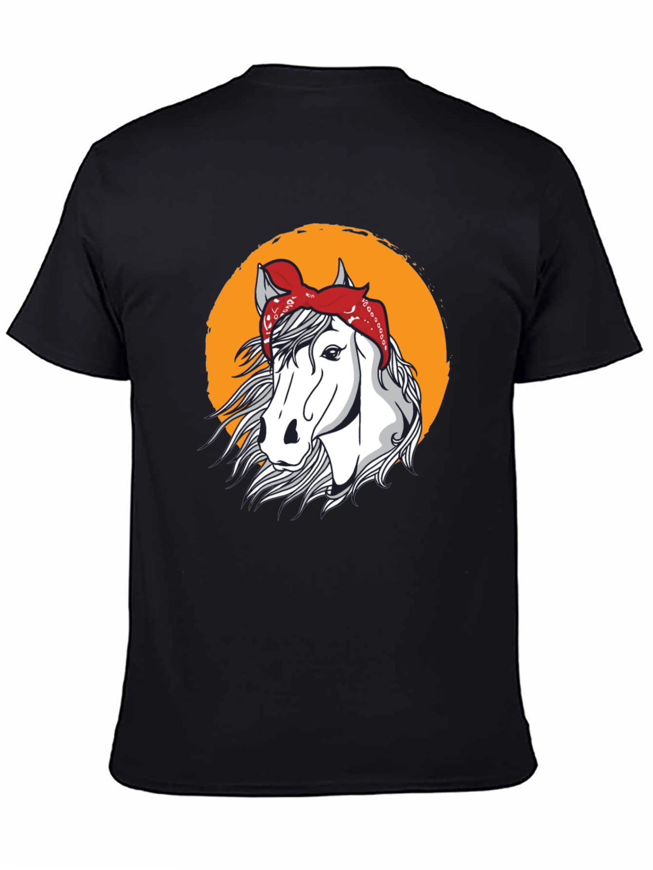 Horse Bandana T-Shirt - Black