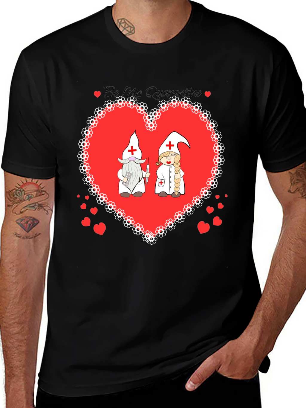 Be My Quarantine Nurse Gnome Graphic T-Shirt