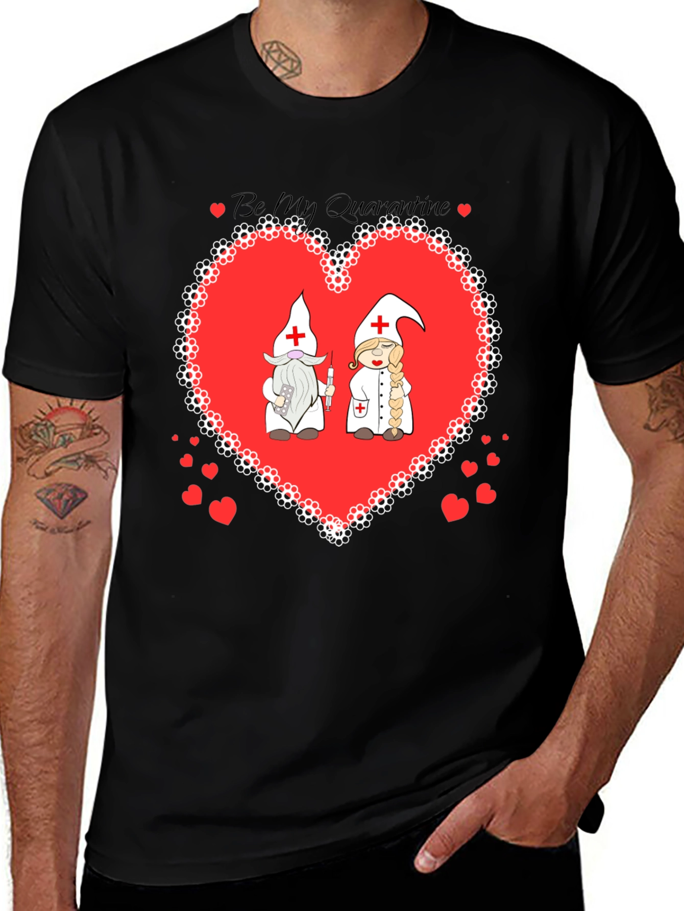 Be My Quarantine Nurse Gnome Graphic T-Shirt