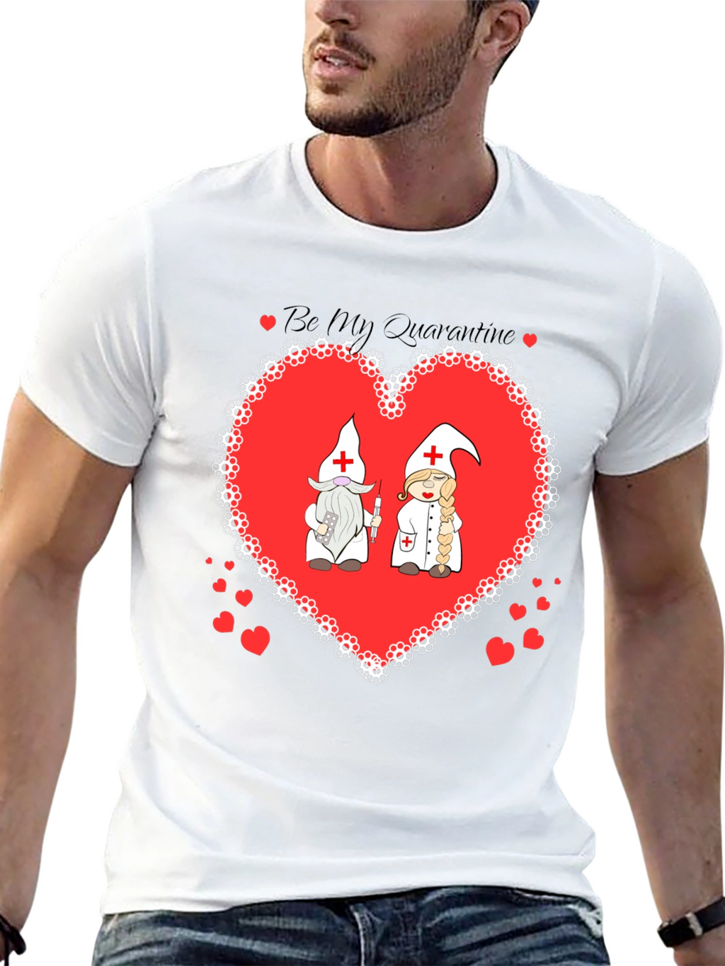 Be My Quarantine Nurse Gnome Graphic T-Shirt