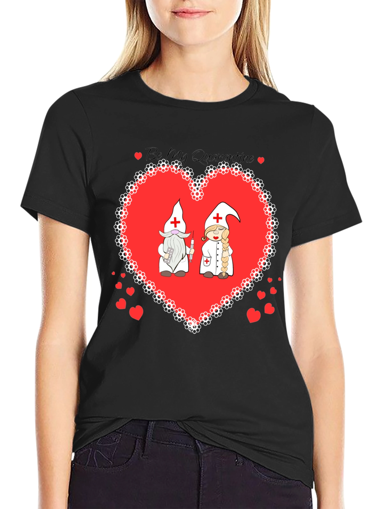 Be My Quarantine Nurse Gnome Graphic T-Shirt