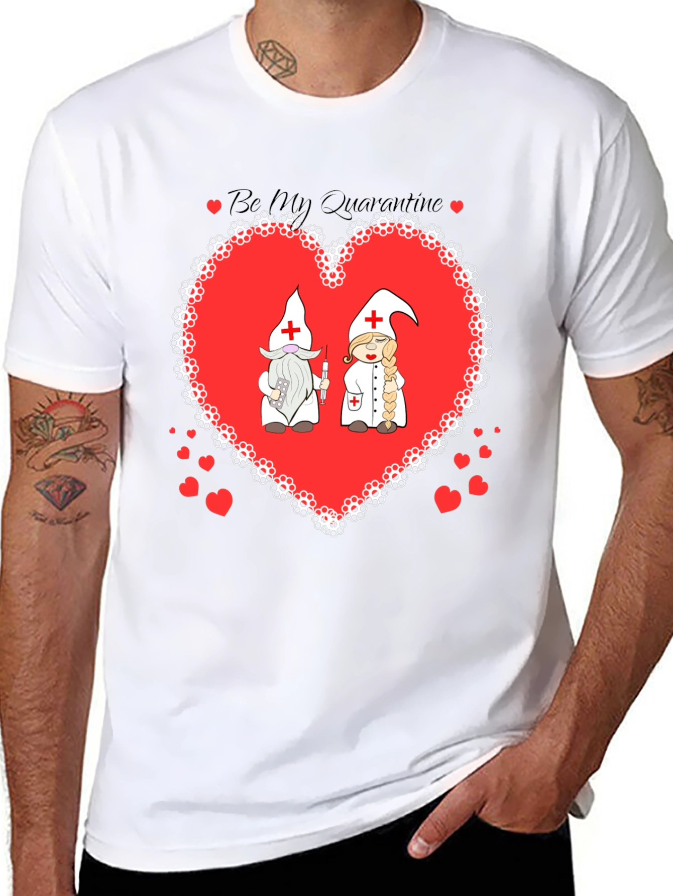 Be My Quarantine Nurse Gnome Graphic T-Shirt