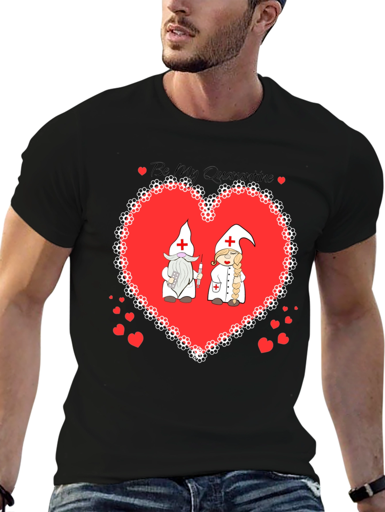 Be My Quarantine Nurse Gnome Graphic T-Shirt