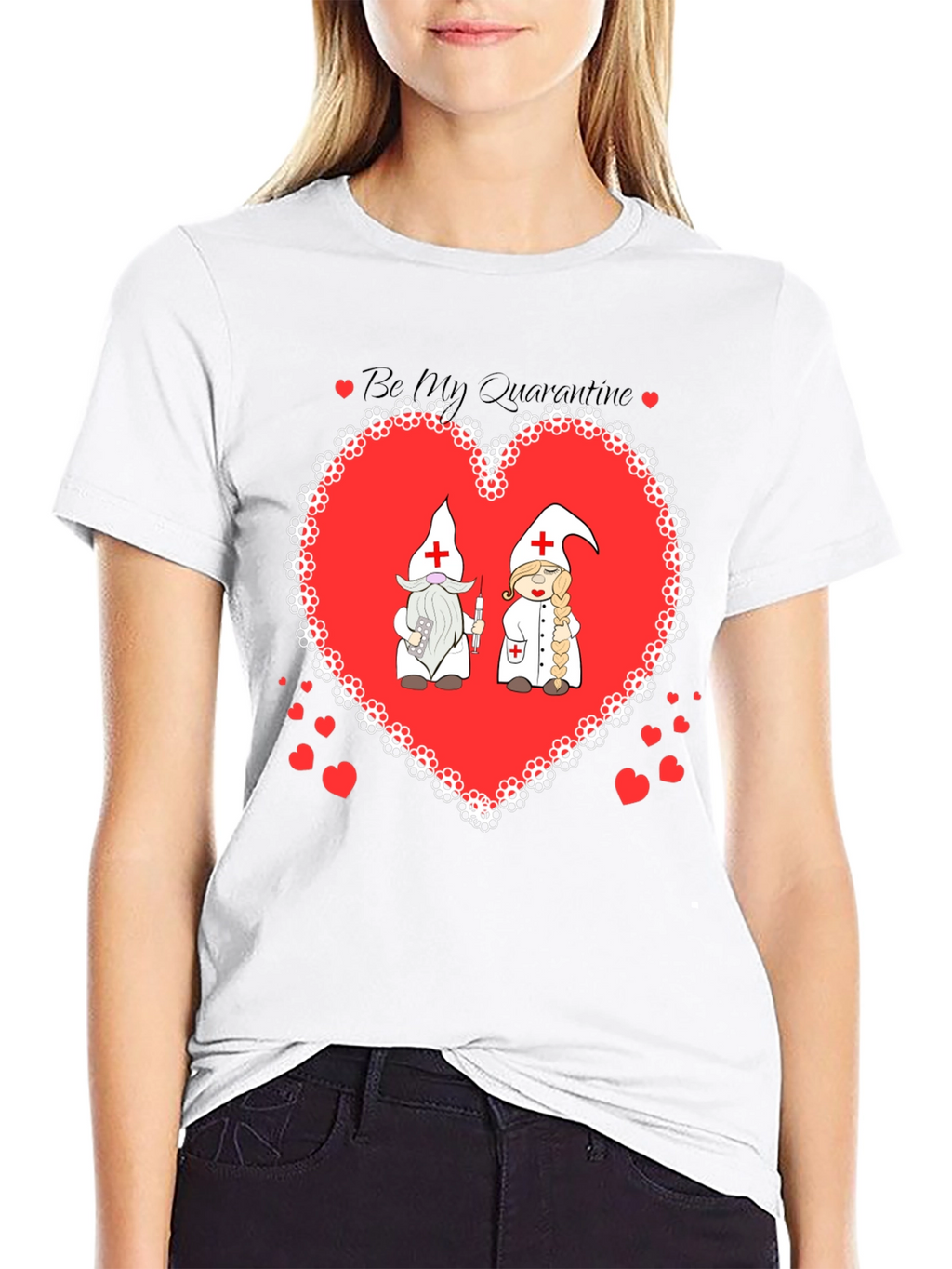 Be My Quarantine Nurse Gnome Graphic T-Shirt